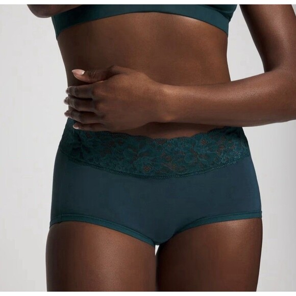 Soma Embraceable Enchanting Lace Brief Teal Size XXL Panties - Picture 1 of 10